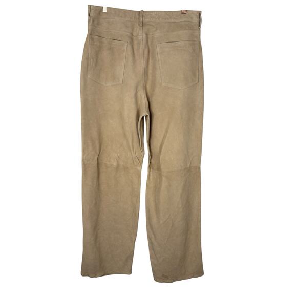 Helsa Suede 5 Pocket Trouser Pants High Waisted Wide Leg Y2K Baggy Utility XL - Picture 9 of 12